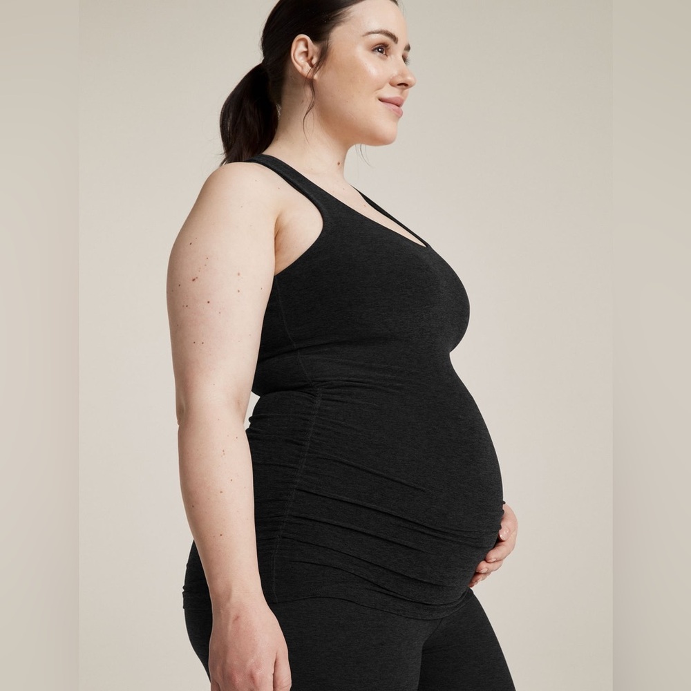 Beyond Yoga Spacedye Bases Covered Maternity Tank, Black